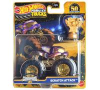 Hot Wheels Monster Trucks Veicolo giocattolo a sorpresa Campionato Bigfoot Scala 1:64 per bambini dai 3 anni in poi