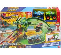 Hot Wheels Monster Trucks - Sharks vs Dinos Dragon Demolition - 1 pz.