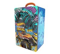 Hot Wheels Monster Trucks Tin Storage Case NUOVO