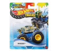 Hot Wheels Monster Trucks Veicolo giocattolo Invader Color Shifter Scala 1:64 per bambini dai 3 anni in poi