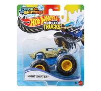 Hot Wheels Monster Trucks Veicolo giocattolo Night Shifter Color Shifter Scala 1:64 per bambini dai 3 anni in poi