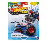 Hot Wheels Monster Trucks Veicolo giocattolo Ramblin Wrecker Color Shifter Scala 1:64 per bambini dai 3 anni in poi