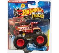 Hot Wheels Monster Trucks - Veicolo pressofuso in scala 1:64 (vigili del fuoco 5/8 Championship Crashers)