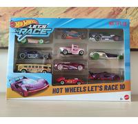 Hot Wheels Netflix Let's Race 10 Pack GT Scorcher Street Shrieker + Omaggio