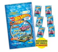 Hot Wheels On The Road - Super Starter Pack Panini [Raccoglitore + 6 Bustine + 3 Card Limited + Macchina Hot Wheels]