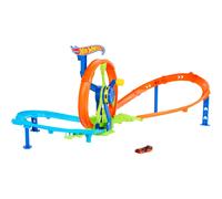Hot Wheels Pista Loop Rotante Turbine Challenge con Propulsore Manuale 3+