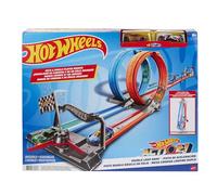 Hot-Wheels Pista Playset Sfida a Doppio Giro Mortale, con 2 Macchinine, Giocattolo per Bambini 4 + Anni, GFH85