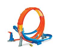 Hot Wheels- Pista Schianti Acrobatici del Loop Gigante con Lanciatore e Grande Loop da 71 cm con 1 Macchinina in Scala 1:64, Giocattolo per Bambini 5+Anni, GTV14