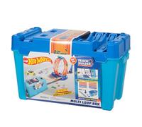 Hot Wheels- Playset Multi Loop Track Builder con 3 Metri di Pista per Creare Percorsi Interessanti, FLK90