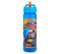 Hot Wheels Polar Gear - Borraccia con cannuccia, riutilizzabile, per bambini, 600 ml, in polipropilene, prodotto ufficiale Polar Gear, senza BPA e in plastica riciclabile