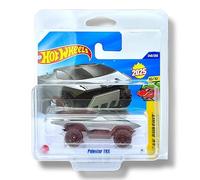 Hot Wheels Polestar TRX (argento scuro e nero) 10/10 Peak Pursuit - 2025-248/250 (scheda corta) - include una custodia protettiva KLAS Car Keeper - HYW29