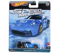 Modello Metallo Auto PORSCHE 911 GT3 Scala 1/64 Hot Wheels SPEED MACHINES HKC44
