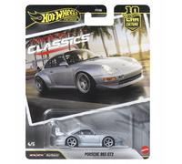 Hot Wheels Premium Car Culture - Porsche 993 GT2, modellino da collezione in scala 1:64 con telaio in metallo e pneumatici Real Riders, decorazioni premium e dettagli realistici, 3+ anni, JKF16