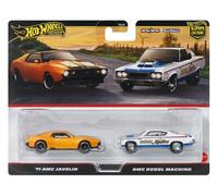 Hot Wheels Premium - 2 Pack '71 Amc Javelin / Amc Rebel Machine (BBJBL06)