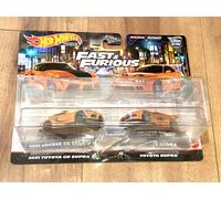 Hot Wheels Premium 2 Pack Fast & Furious 2021 Toyota GR Supra/Toyota Supra HKF54