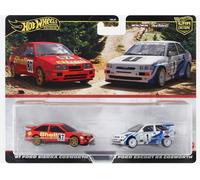 Hot Wheels Premium 87 Ford Sierra Cosworth & Scorta Rs 2 Auto Confezione 1/64