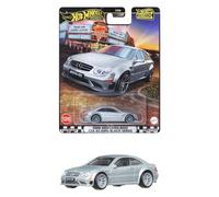 Hot Wheels Premium Boulevard Cars Mercedes-Benz 2008 CLK 63 AMG Modellino Auto - Scala 1:64 - Lunghezza 7 cm - GJT68 - Boulevard Serie 126