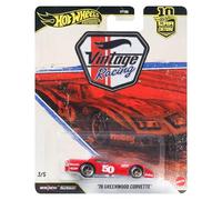 Hot Wheels Greenwood Corvette Veicolo della cultura automobilistica, modellino die-cast in scala 1:64 di alta qualità con pneumatici Real Riders e carrozzeria e telaio in metallo/metallo, JKF24