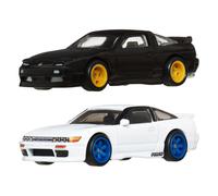 Hot Wheels Premium Car Culture, Set da 2 veicoli da collezione in scala 1:64, pneumatici Real Riders, telaio in Metallo e dettagli autentici, giocattolo per bambini, 3+ anni, JBK96