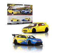 Hot Wheels Premium Car Culture, Set da 2 veicoli da collezione in scala 1:64, pneumatici Real Riders, telaio in Metallo e dettagli autentici, giocattolo per bambini, 3+ anni, JBL00