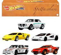 Hot Wheels Premium Car Culture Set di 5 Toy Cars in Collectible Container, Che ta Die-Cast 1:64 Scale 5-Pack