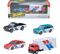 Hot Wheels Premium Car Culture Team Transport Drift GReddy collezione da collezione, confezione da 4 - 1:64