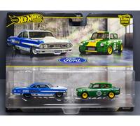 Hot Wheels Premium confezione da 2 '64 Ford galaxie 500 - '67 Anglia racer...