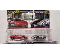 Hot Wheels Premium confezione da 2 confezioni Mix R Lamborghini Countach LP50...