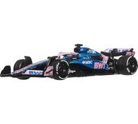 Hot Wheels Premium Formula 1 BWT Alpine - Pierre Gasly #10, auto da corsa collezionabile in scala 1:64, telaio in metallo e pneumatici Real Riders, per fan e collezionist, JKD82