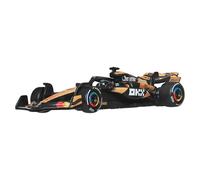 Hot Wheels Premium Formula 1 McLaren Formula 1 Team #3, auto da corsa giocattolo die-cast in scala 1:64 collezionabile con pneumatici Real Riders e carrozzeria e telaio in metallo/metallo, JBM25