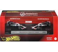 Hot Wheels Premium Formula 1 Team MoneyGram Haas F1 Confezione da 2