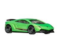 Hot Wheels - Premium - Lamborghini Gallardo LP 570-4 Superleggera - JHW33 - GJT68 - Boulevard Rider 1/48 - Premium Card - Real Riders - Verde - Modello con licenza ufficiale - Mattel 2026-1:64