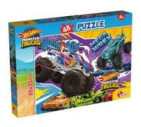 Lisciani Giochi-Hot Wheels Puzzle m-Plus 48, 104765, Multicolore, Taglia única