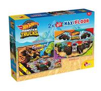 Lisciani Giochi-Hot Wheels Puzzle maxifloor 2 x 60, 104796, Multicolore, Taglia Unica