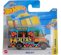 Hot Wheels - Quick Bite - Fast Foodie 3/5 - HYY84 - Short Card - Foodtruck - Fuego Fajitas - Netflix Let's Race - Mattel 2025-1:64