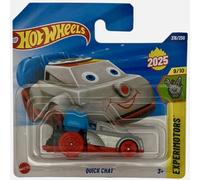 Hot Wheels - Quick Chat - Experimotors 9/10 - JBC13 - Short Card - grigio - Mattel 2025 - spiritoso veicolo con dettagli mobili in scala 1:64