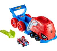 Hot Wheels RacerVerse - Veicolo Lanciatore e Personaggio, trasportatore di Grandi Dimensioni con macchinina Die-Cast Inclusa, Giocattolo per Bambini, 4+ Anni, JFV69