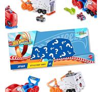 Hot Wheels RacerVerse - Veicolo Lanciatore e Personaggio, trasportatore di Grandi Dimensioni con macchinina Die-Cast Inclusa, Giocattolo per Bambini, 4+ Anni, JFV69