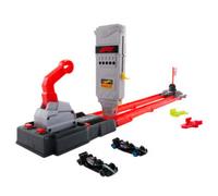 Hot Wheels Racing Formula 1 - Griglia di Partenza, set pista con 2 macchinine da F1 incluse, griglia e torre di partenza con lanciatori e bandiera a scacchi, 3+ anni, JKM88
