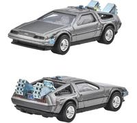Hot Wheels RITORNO AL FUTURO Modellino DieCast Auto DELOREAN DMC BACK TO THE FUTURE - scala 1/64 lunghezza 7 cm Pop Culture JBL65