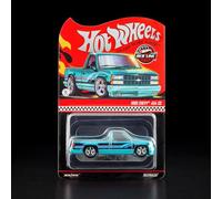 Hot Wheels RLC Exclusive 1990 Chevy 454 SS, Spectraflame Teal, cappuccio apribile, telaio in metallo, scala 1:64