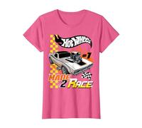 Hot Wheels - Rodger Dodger Made 2 Race Maglietta, Donna, Rosa mélange, L