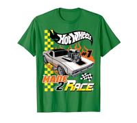 Hot Wheels - Rodger Dodger Made 2 Race Maglietta, Uomo, Verde Mela, S