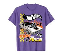 Hot Wheels - Rodger Dodger Made 2 Race Maglietta, Uomo, Viola mélange, XL