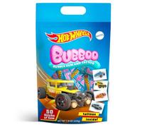 Hot Wheels Set di tatuaggi temporanei e gomme da masticare - Bubboo Set con 50 pezzi di gomma da masticare in 5 gusti e 50 tatuaggi temporanei per ragazzi e bambini | Hot Wheels Party Favors Pack