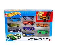 Hot Wheels - Set Macchinine da 10 Veicoli in Scala 1:64, con Decorazioni Mozzafi