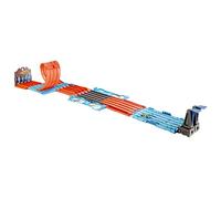 Hot Wheels - Set Multisfide, include 3 acrobazie in 1 set portatile componibili tra loro, con 2 macchinine Hot Wheels e accessori utilizzabil con altri playset, giocattolo per bambini, 6+ anni, GKT87