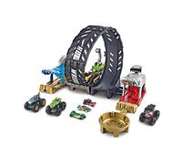 Hot Wheels Sfida nel Loop, Playset Pista con Monster Truck e Macchinina 1:64 Giocattolo per Bambini 3+ Anni, GKY00, Imballaggio Standard