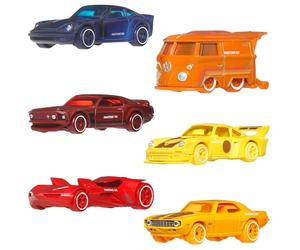 Hot Wheels Silver Series Multi-Pack Pantone | Set di 6 modelli Die-Cast auto e furgoncino in scala 1:64, colori classici e confezione artistica, JNK94