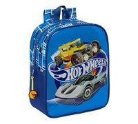 HOT WHEELS SONNY - Zaino per bambini, zaino per la scuola, adattabile al carrello, ideale per l'asilo, comodo e versatile, qualità e resistenza, 22 x 10 x 27 cm, colore blu navy, Blu navy, Estándar,